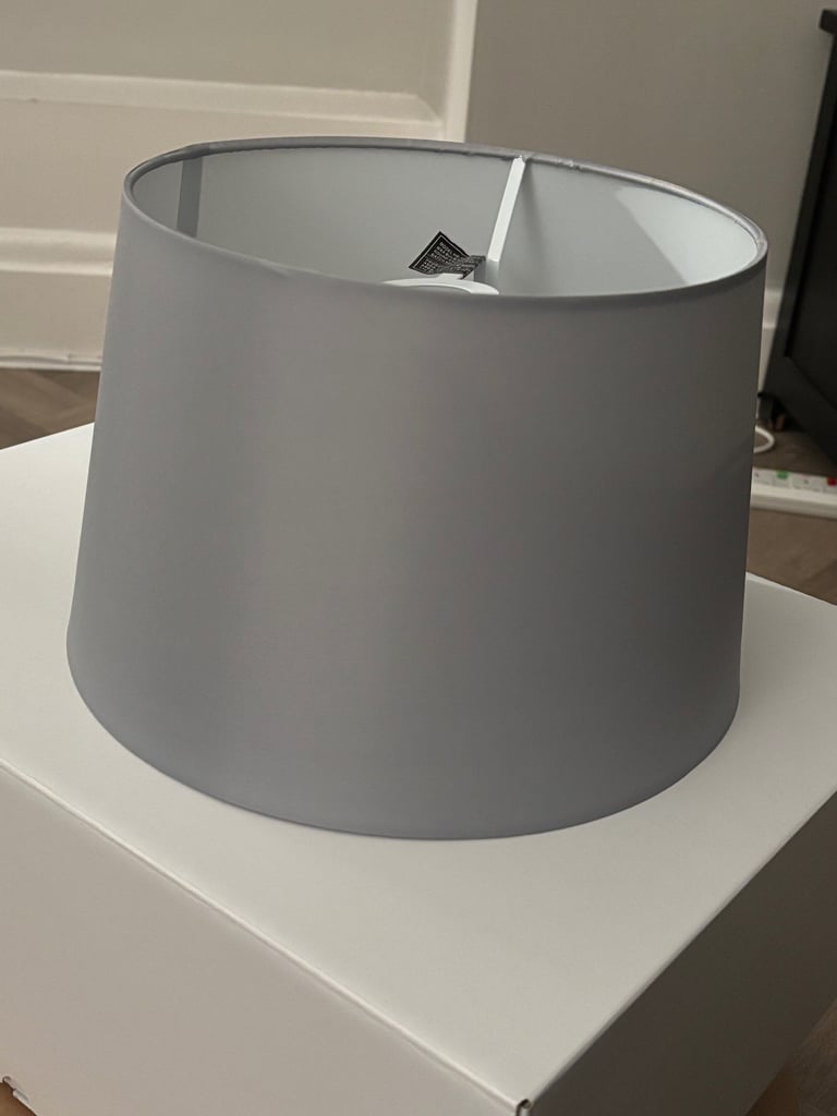 6 lovely Grey Lampshades, no dents or marks, excellent condition,