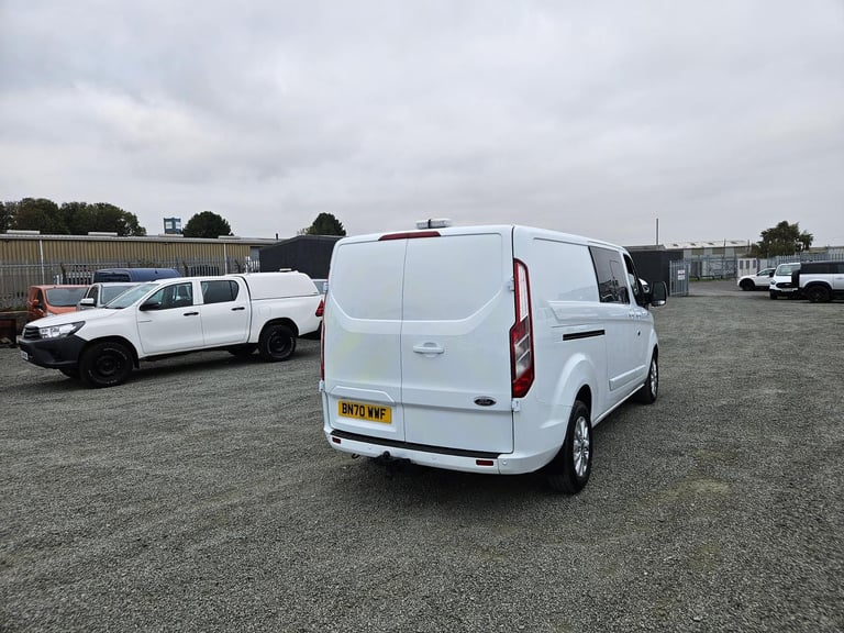 2021 ON A 70 FORD TRANSIT CUSTOM 320 TDCI LIMITED 130BHP CREWVAN ONLY 93K MILES