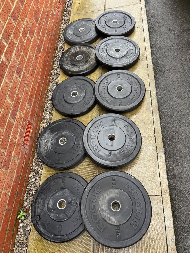 170kg rogue Olympic bumper plates