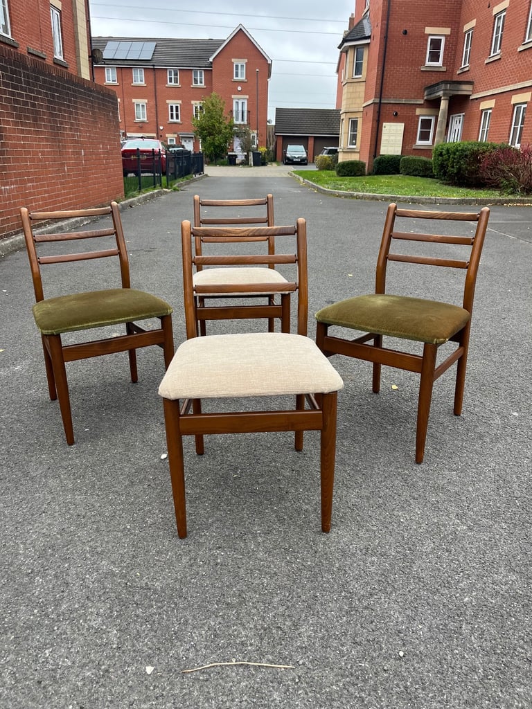 Set of Scandart Ltd teak dining chairs (delivery available)