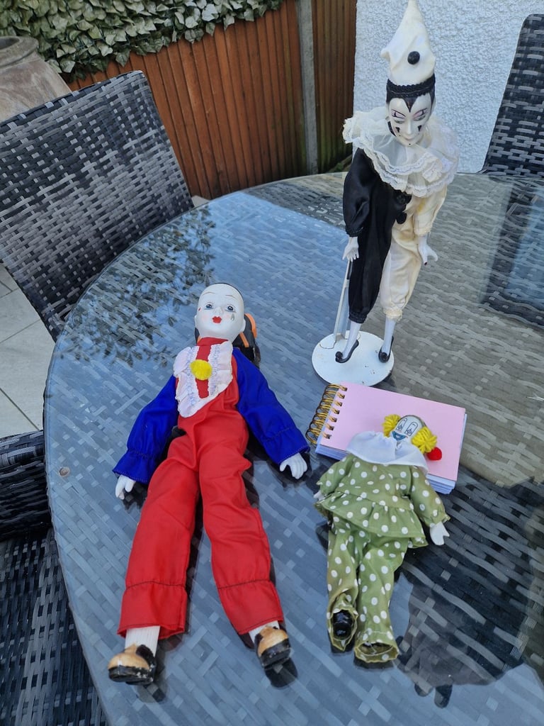 image for 3 Porcelain Clowns