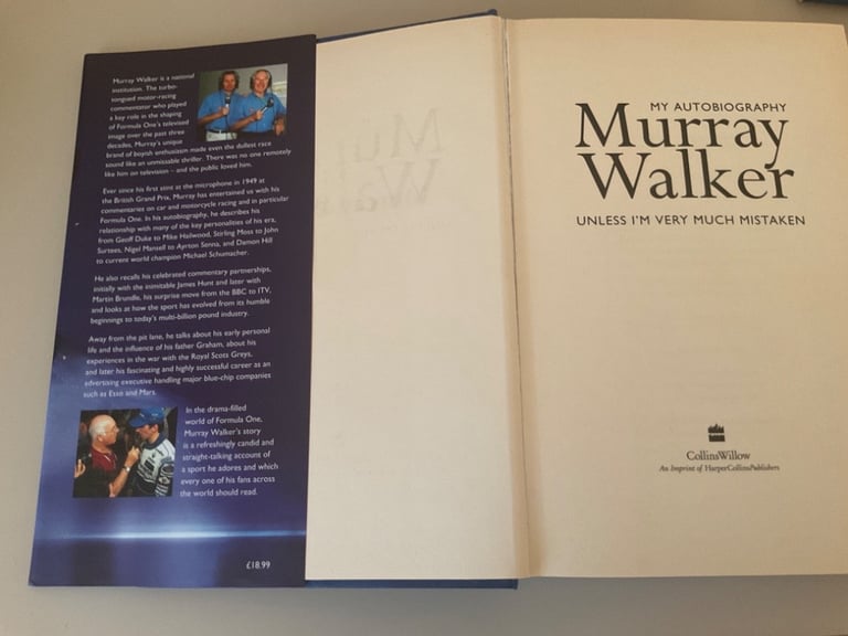 F1 books of championship drivers, car designer & beloved commentator 