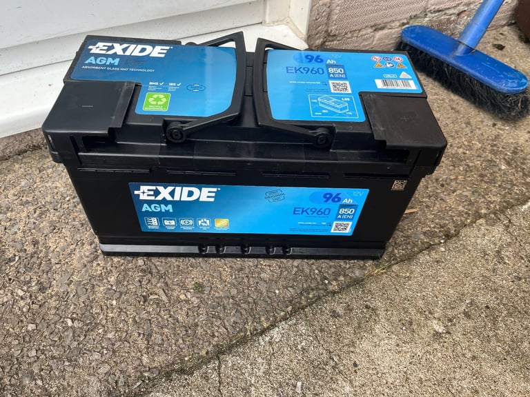 Exide 019 AGM car battery. Brand new.