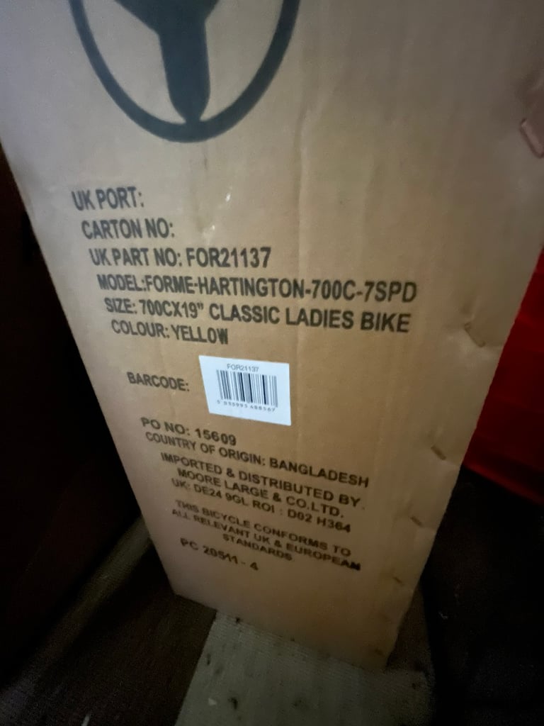 FORME HARTINGTON S7 CLASSIC 700C, YELLOW, SIZE: 19; New & Boxed.