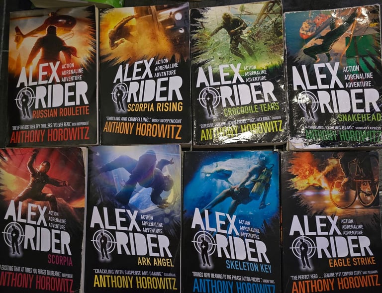image for Percy Jackson and Alex Rider books