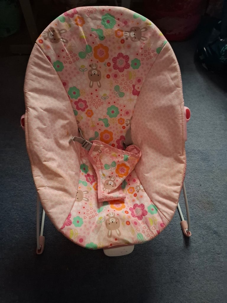 image for Pink bouncer with vibration button