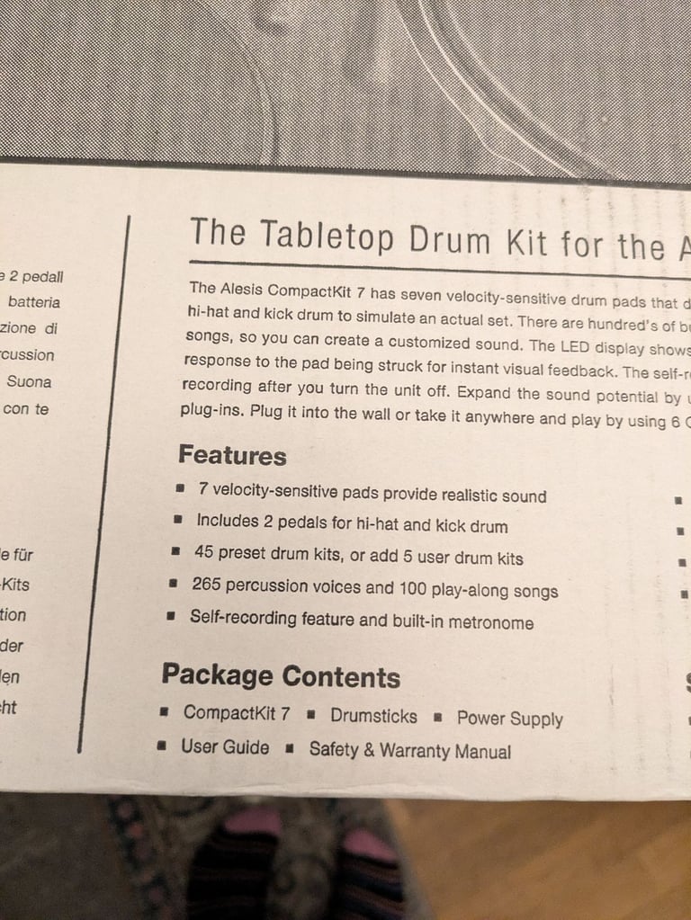 Alesis Compact 7 Pad Portable Tabletop Drum Kit