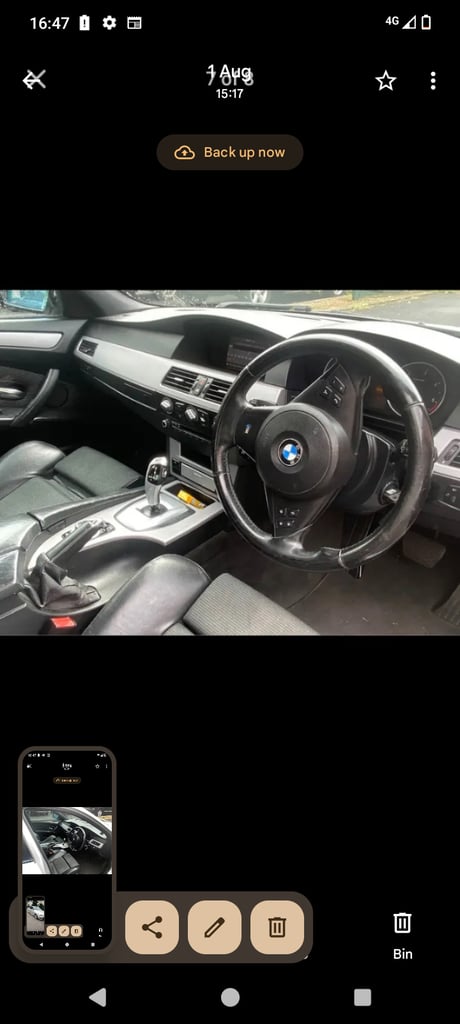 BMW, 5 SERIES, Saloon, 2008, Semi-Auto, 1995 (cc), 4 doors