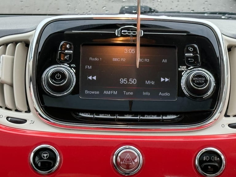 2016 Fiat 500 1.2 Lounge Euro 6 (s/s) 3dr HATCHBACK Petrol Manual