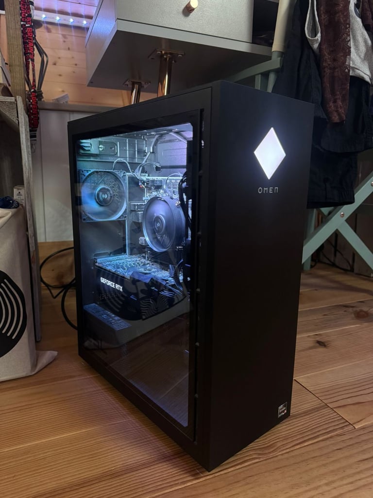 image for HP OMEN 25L Gaming PC - AMD Ryzen 5 RTX 3060 1 TB HDD & 256 GB SSD