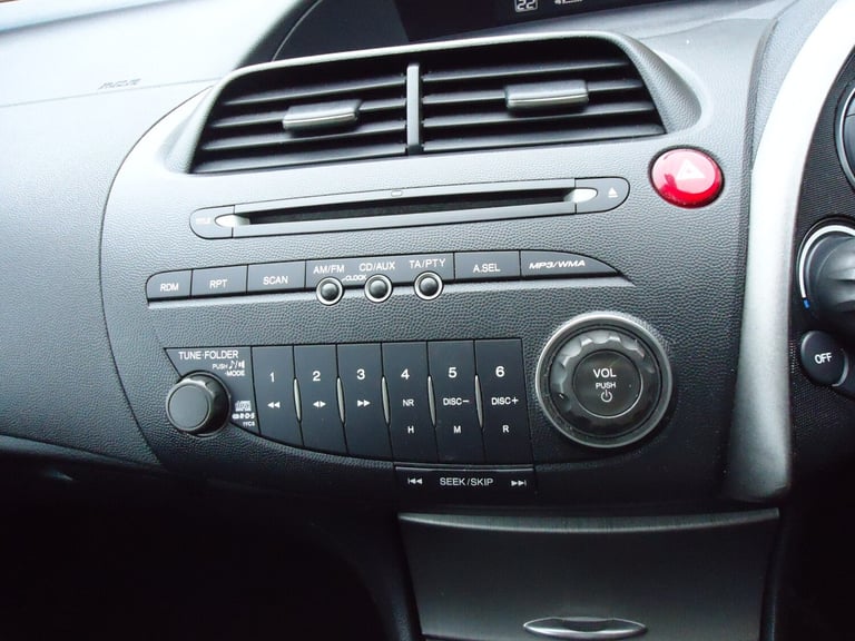 HONDA CIVIC 1.8 i-VTEC Type S GT Black Manual Petrol 2009