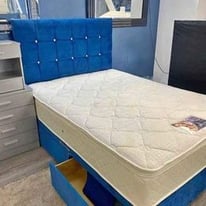 Divan Beds with headboard and mattress 