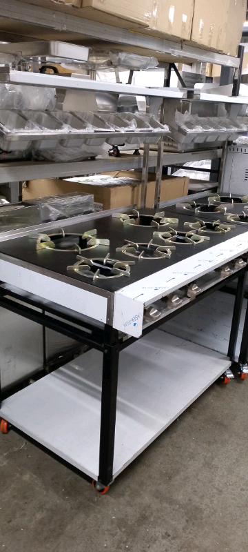 7 burner gas cooker/commercial Indian cooker restaurant takeaway