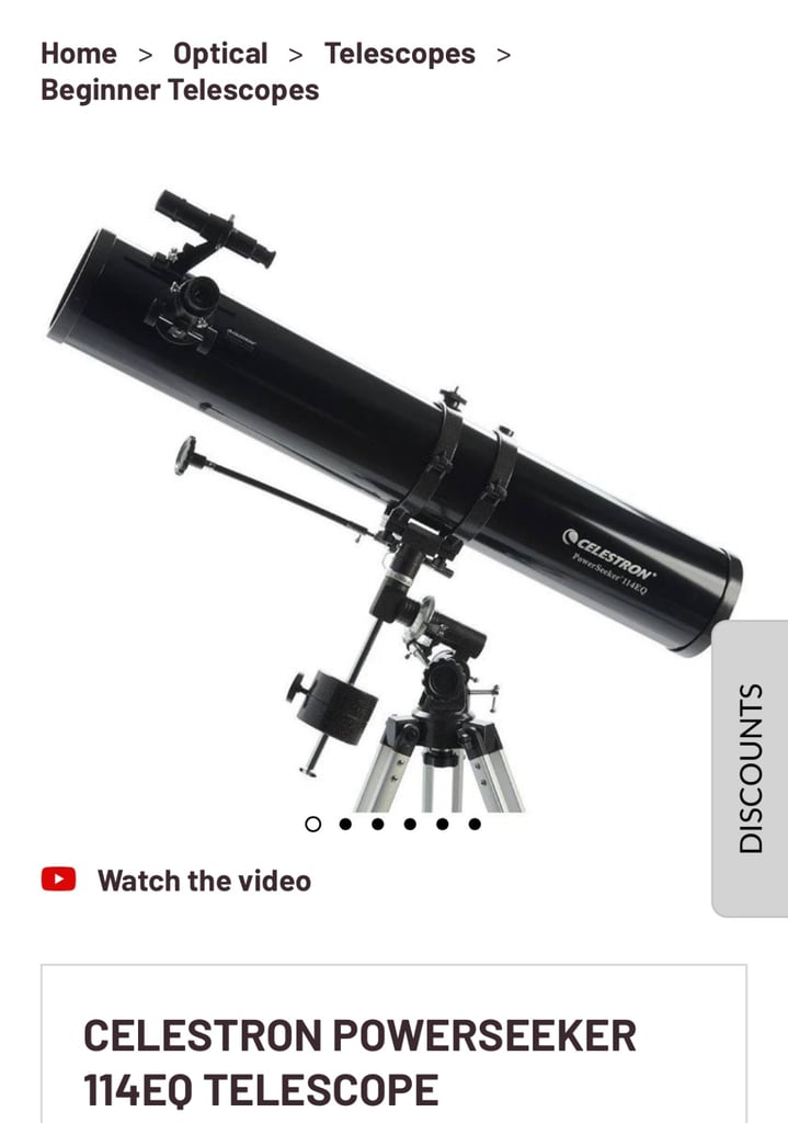 image for Celestron PowerSeeker 114EQ Telescope