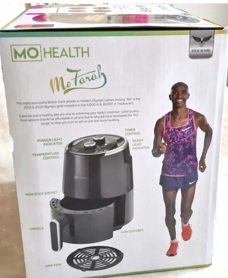 MO Farah Health 2L Compact Air Fryer