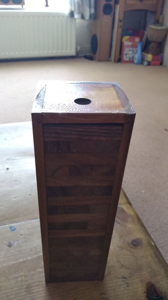 Wood Jenga tower 