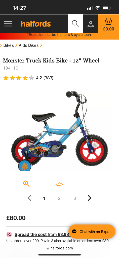 Halfords urchin bike online