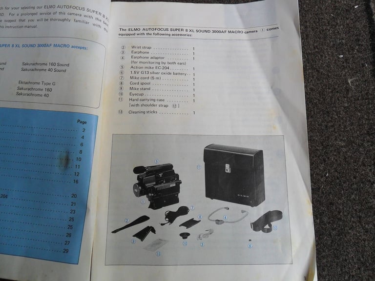 ELMO SUPER 8 XL SOUND 3000AF MACRO AUTO FOCUS CINE CAMERA WITH MICROPHONE. - OFFERS CONSIDERED.