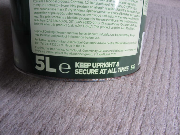 CUPRINOL - ANTI-SLIP DECKING / FENCE Stain Paint – 5 Litres – Wood Preservative RRP £40 NEW