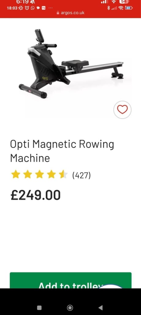 image for Opti Magnetic Rowing Machine