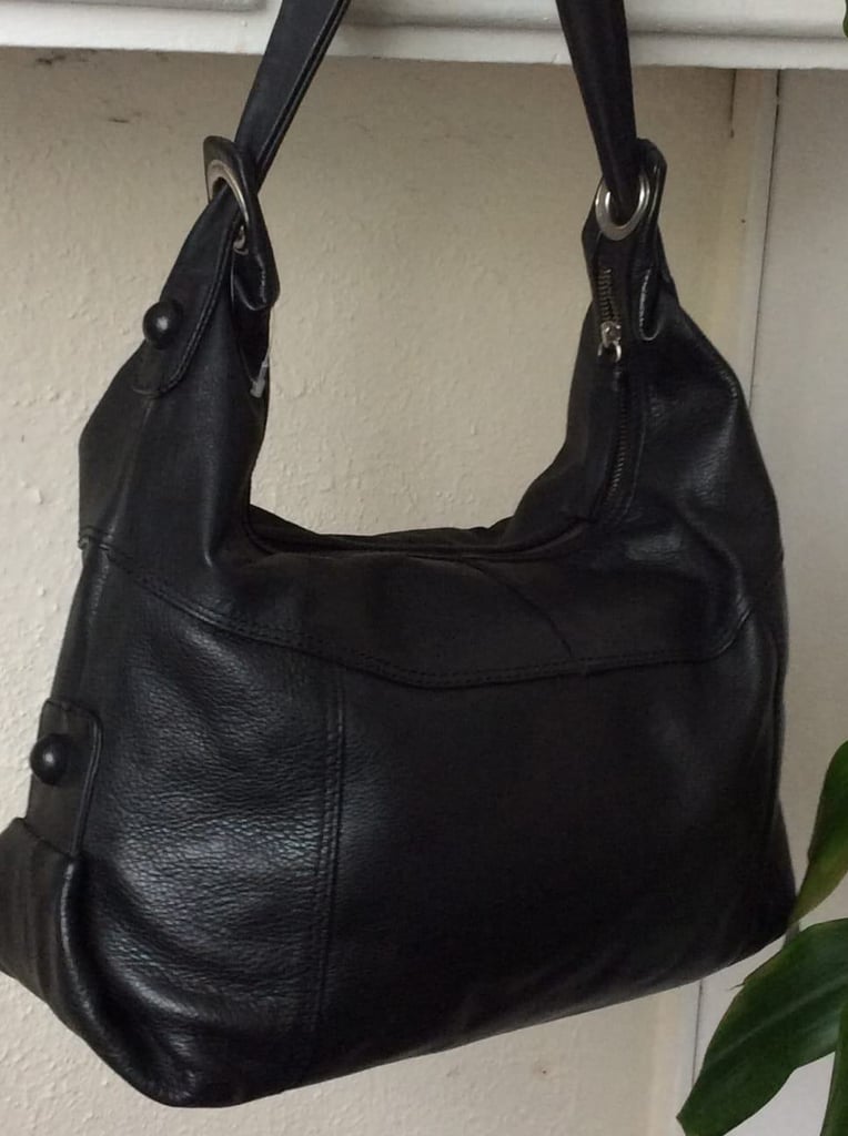 Italy Black Leather Bag 