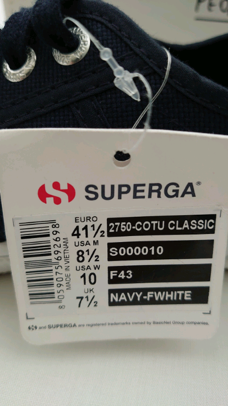 Superga 2750 Cotu Classic Trainers, Navy