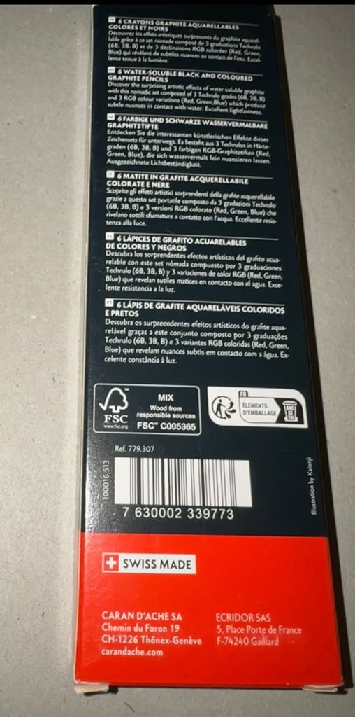 Caran D'Ache Technalo Water-Soluble Graphite Pencil Set