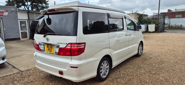 Toyota Alphard 4 Berth Campervan with Rear Conversion and Pop Top Roof