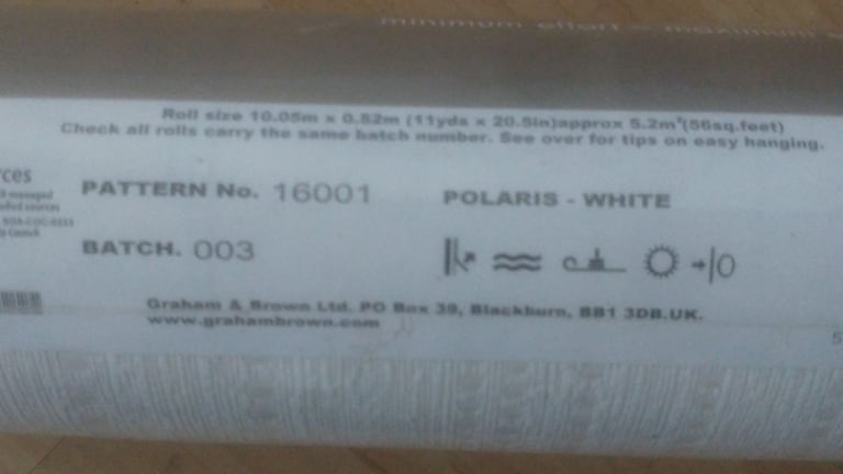 10 x Rolls Graham & Brown Wallpaper -See Description