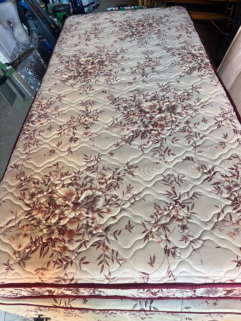 Single bed with mattress