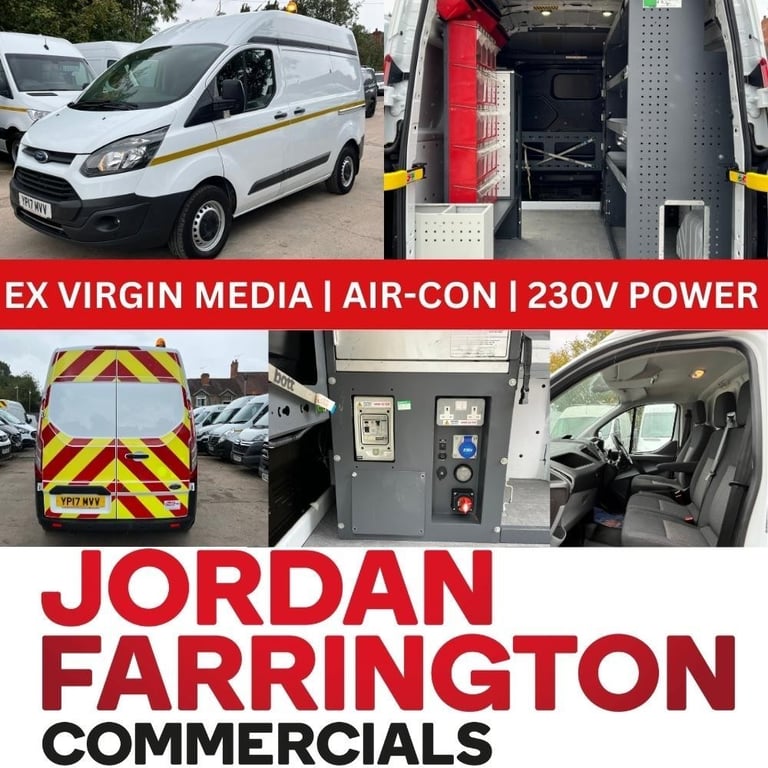 image for 2017 FORD TRANSIT CUSTOM EURO 6 SWB HIGH ROOF WORKSHOP VAN EX VIRGIN WITH AIRCON