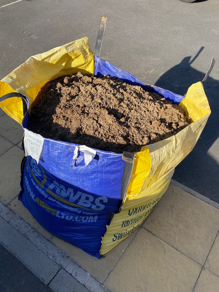 image for Lawn Mix Premium Topsoil and Sharp Sand 20% blend for garden, lawn laying etc jumbo bulk bag 1 tonne
