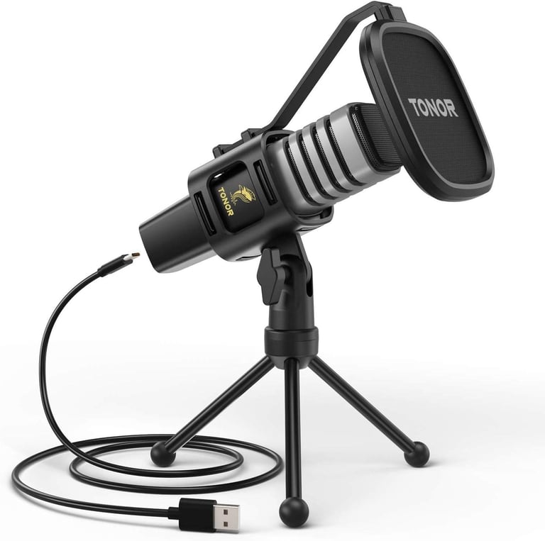 TONOR USB Microphone with Tripod, Pop Filter & Shock Mount – Pickup Only London Colindale