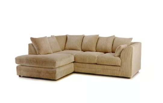 Brand New Dylan L Shape corner or 3+2 seater Sofa Set in Camel colour - SAME/NEXT DAY DELIVERY