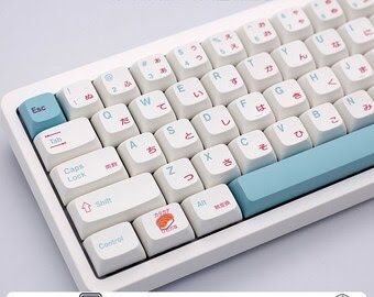 image for Hiragana KeyCap Set 121 Pieces Cherry Profile PBT ANSI ISO layout 