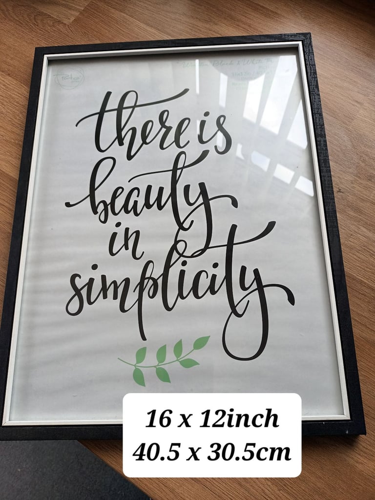 Assorted size photo frames