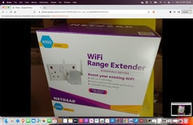Two Netgear N300 WiFi Range Extenders brand new central London bargain