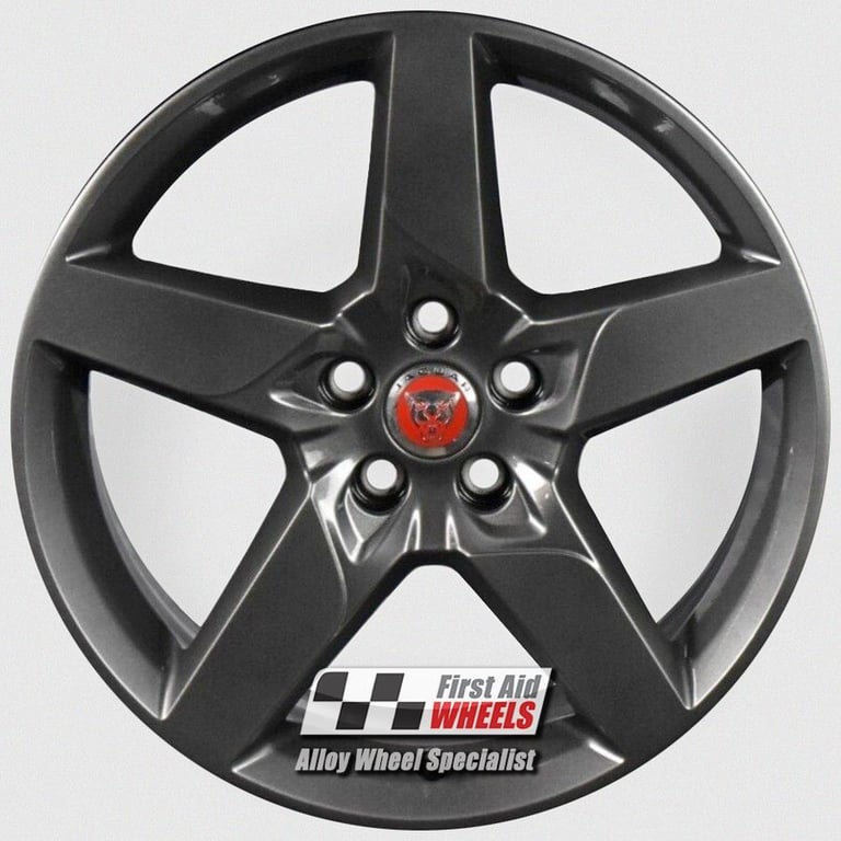 R589AJ Swap JAGUAR XE 4X 18'' GENUINE STYLE 5030 ANTHRACITE GREY ALLOY WHEELS