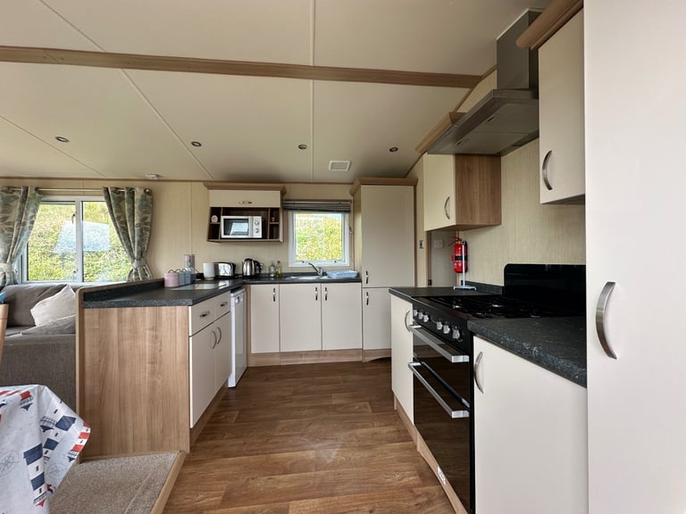 ABI Sunningdale 2014 two bed static caravan for sale sited on Haven Perran Sands