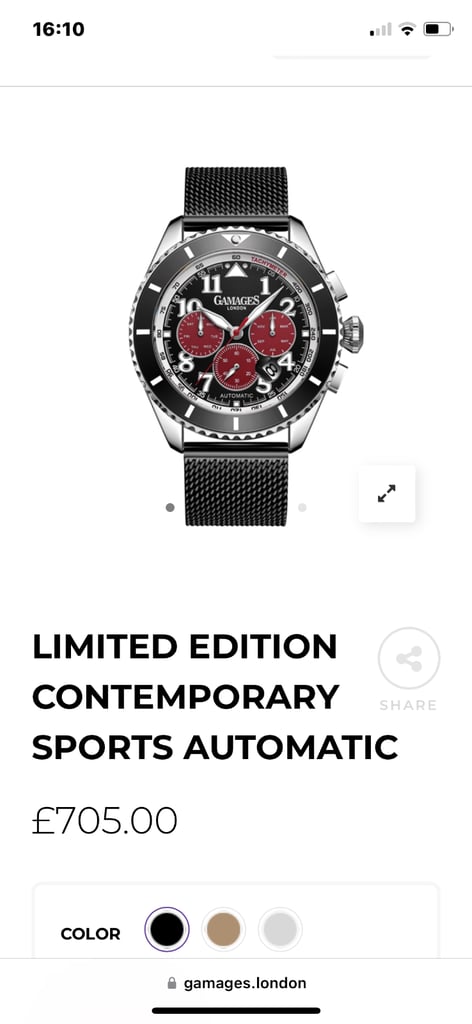 Gamages of London Contemporary Sports watch