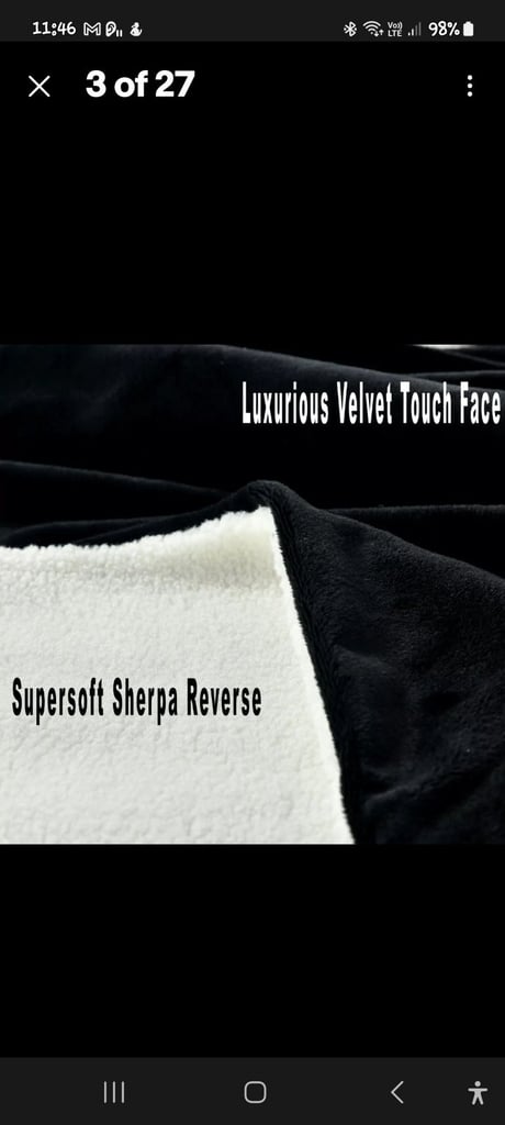 Black/White soft Double Duvet Set