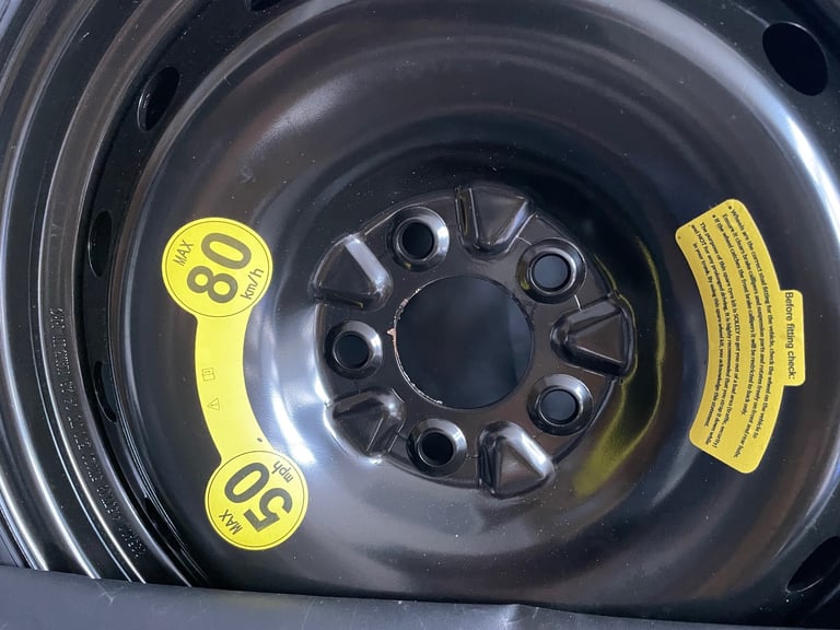 BMW spacer saver wheel for a 2019 3 series