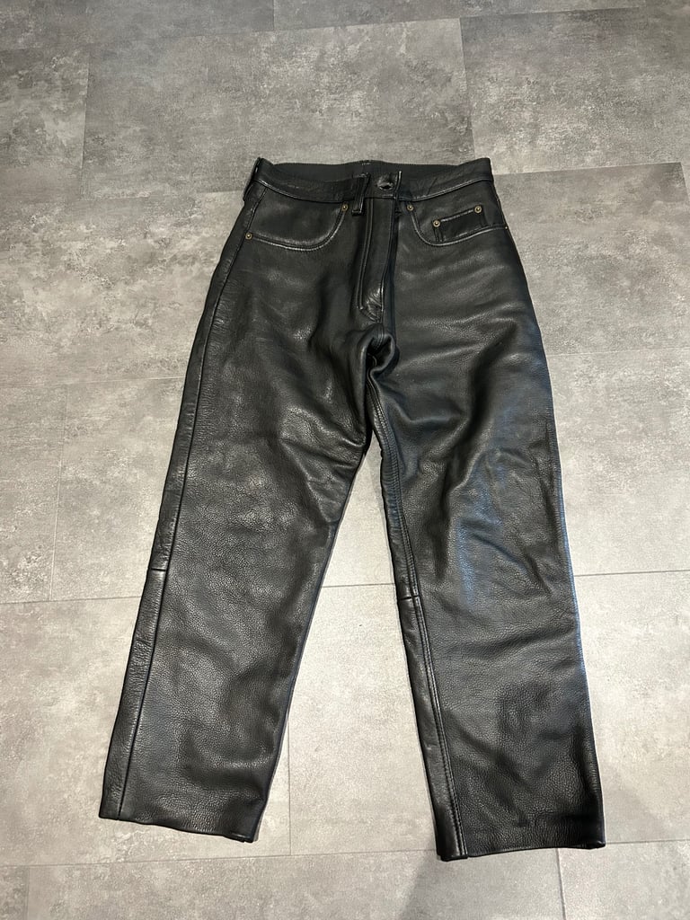 image for JTS Ladies Leather Motorcycle Trousers 