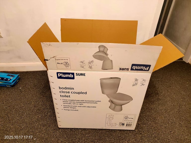 image for Complete new white toilet including cistern 