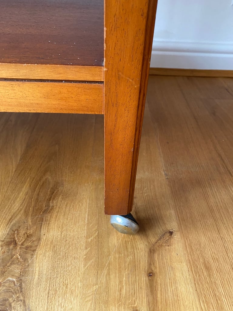Vintage McIntosh Teak Metamorphic Bar Tea Trolley Table Retro Small Sideboard
