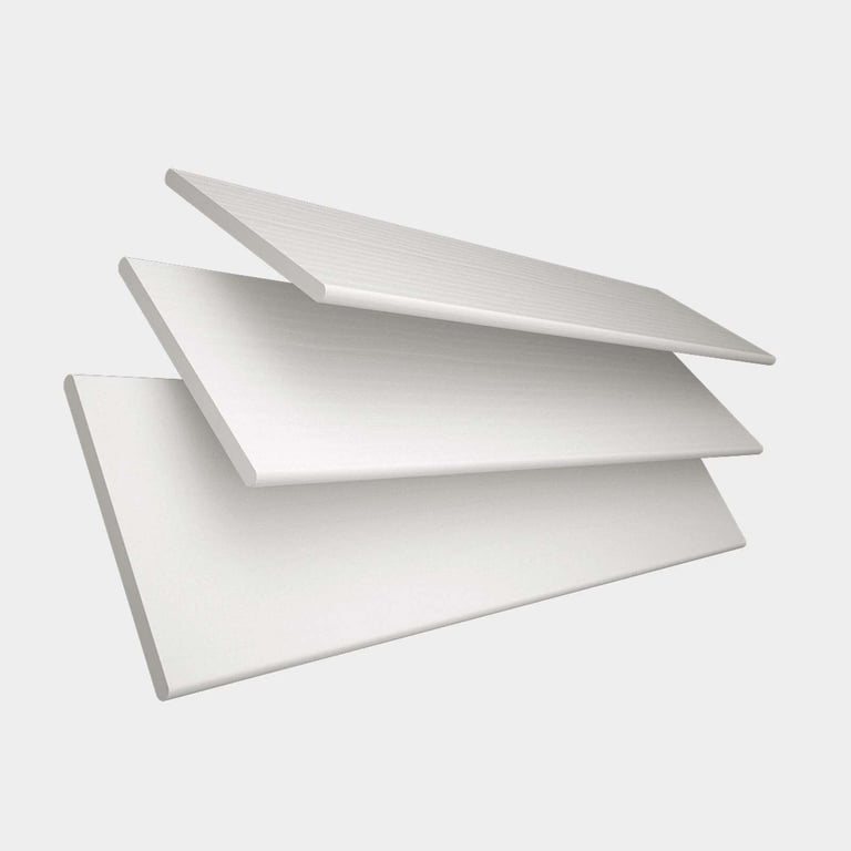 FAUX WOOD VENETIAN BLINDS FINE GRAINED 50MM ULTRA WHITE W175cm Wide L100cm Drop