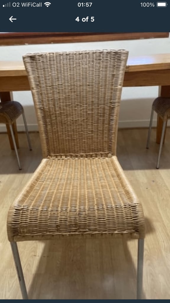 Large Dining Table & 4 Chairs