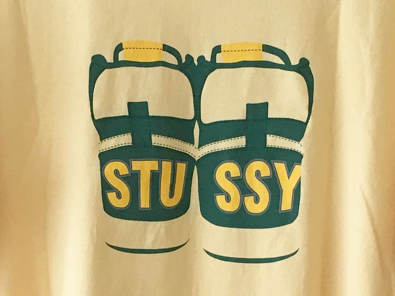 Rare Vintage Stussy Airforce One Streetwear Mens T-shirt
