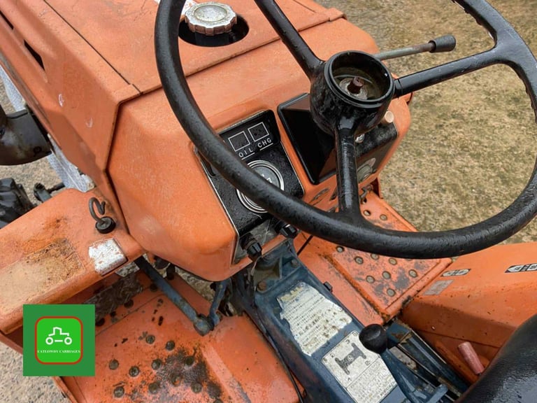 KUBOTA B1400 4X4 COMPACT TRACTOR & ROTOVATOR ALL WORKING WELL SEE VIDEO