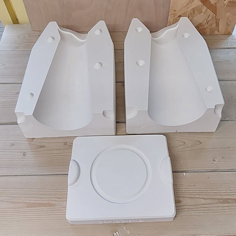 Pair of Mayco CD-1334 Ceramic Slipcasting Tall Pitcher Moulds